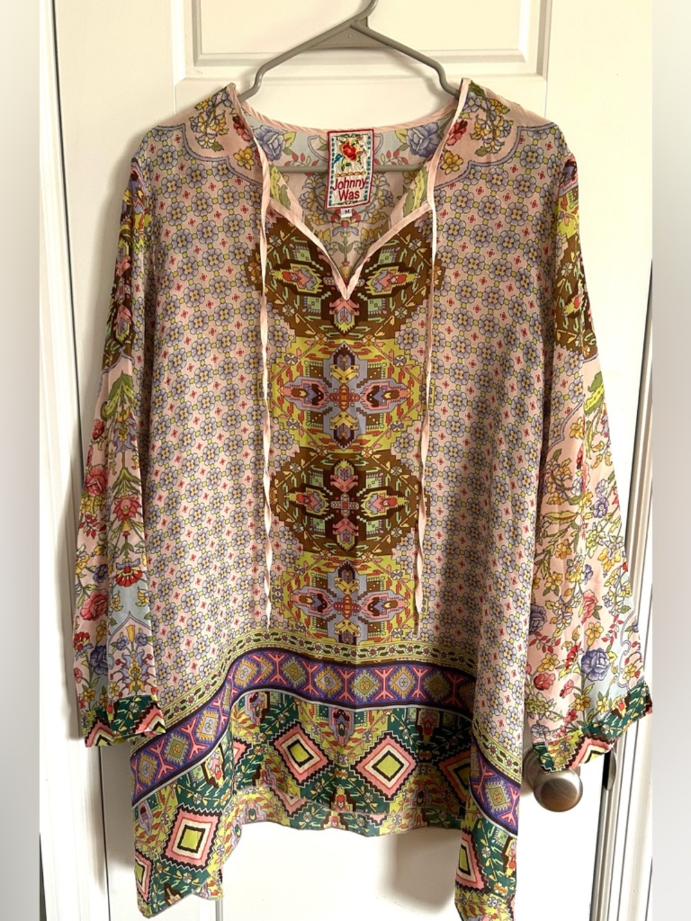 Johnny Was Tempo Flair Blouse Multicolor Size Medium